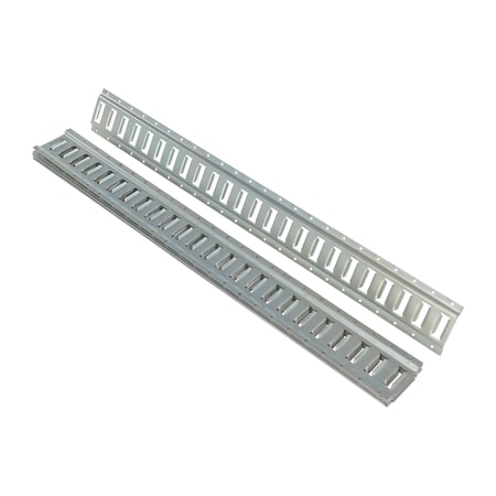 Vestil E-TRACK 4 FOOT ZINC, PK6 E-TRK-4-ZN-6PK